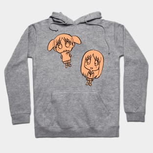 I draw chibi osaka and chiyo chan / azumanga daioh Hoodie